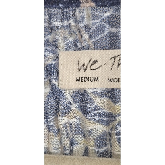 We The Free Angelina wrinkled button down floral Bohemian crop top woman Sz M - Picture 5 of 11